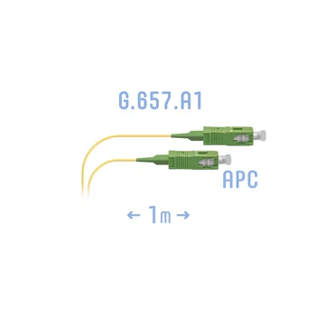 Шнур монтажный оптический SC/APC SM G.657.A1 1 метр